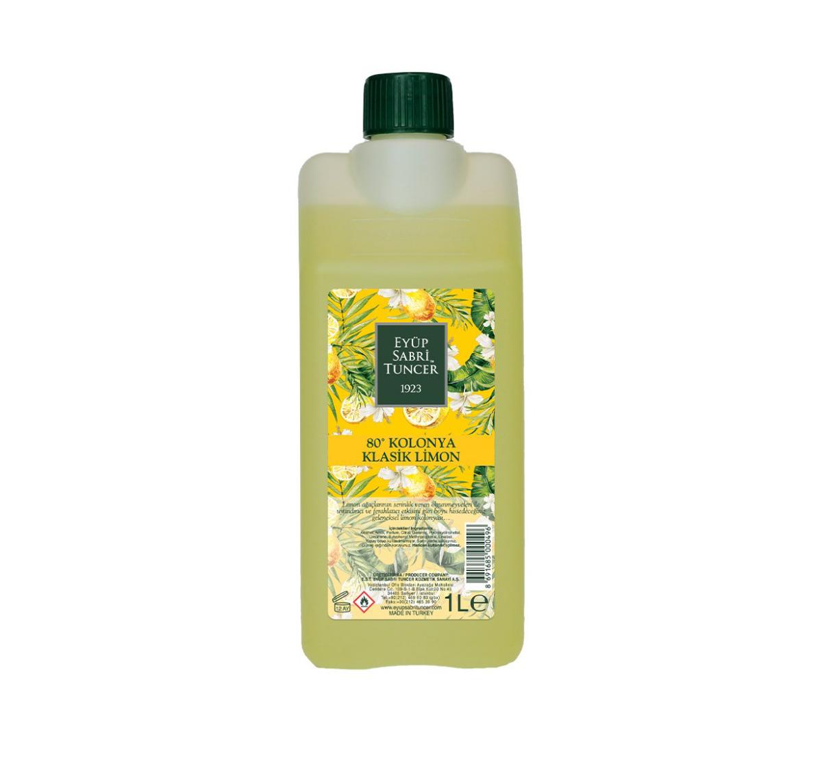 Klasik Limon Kolonyası 1 lt - Koruma Kilitli Kapak