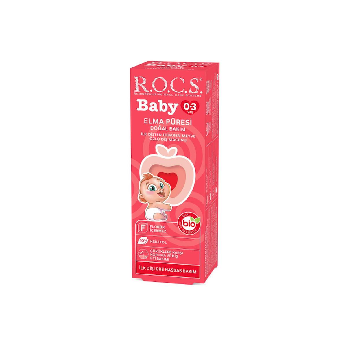 Rocs Baby Elma Püresi Diş Macunu 45 g