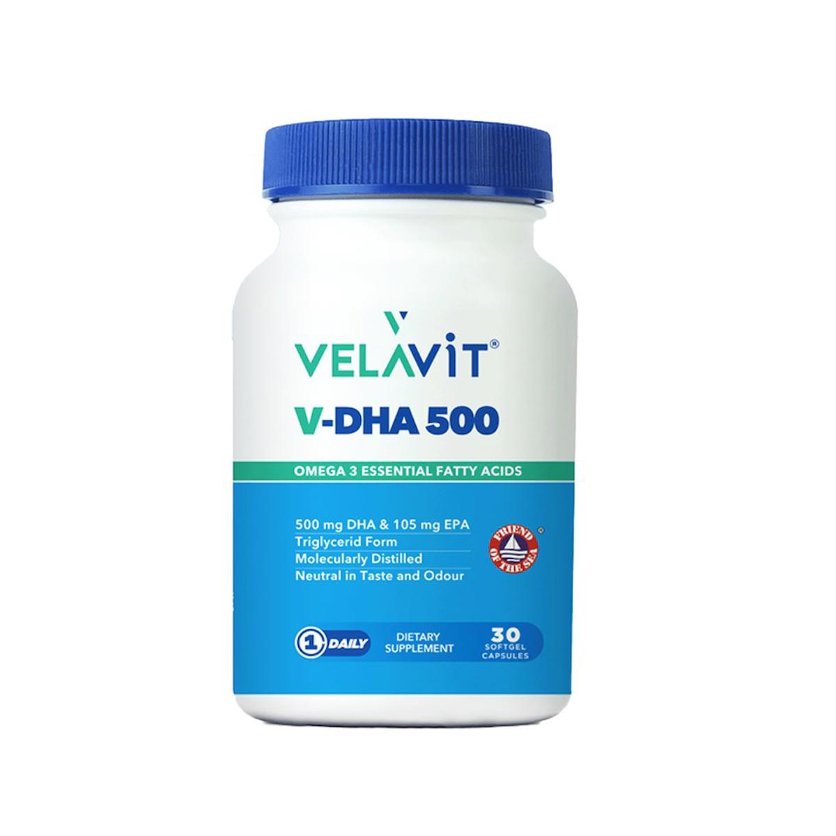 Velavit V-DHA 500 30 Kapsül