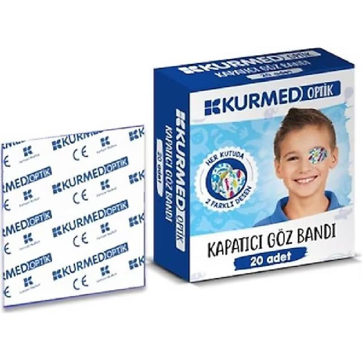 Kurmed Optik Çocuk Göz Pedi Erkek 20 Adet