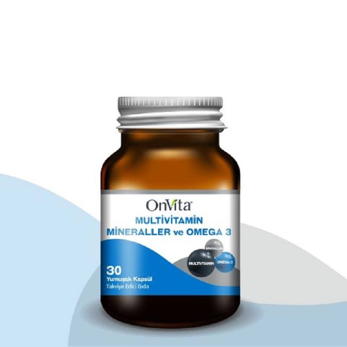 Onvita Multivitamin & Mineraller & Omega 3 30 Kapsül