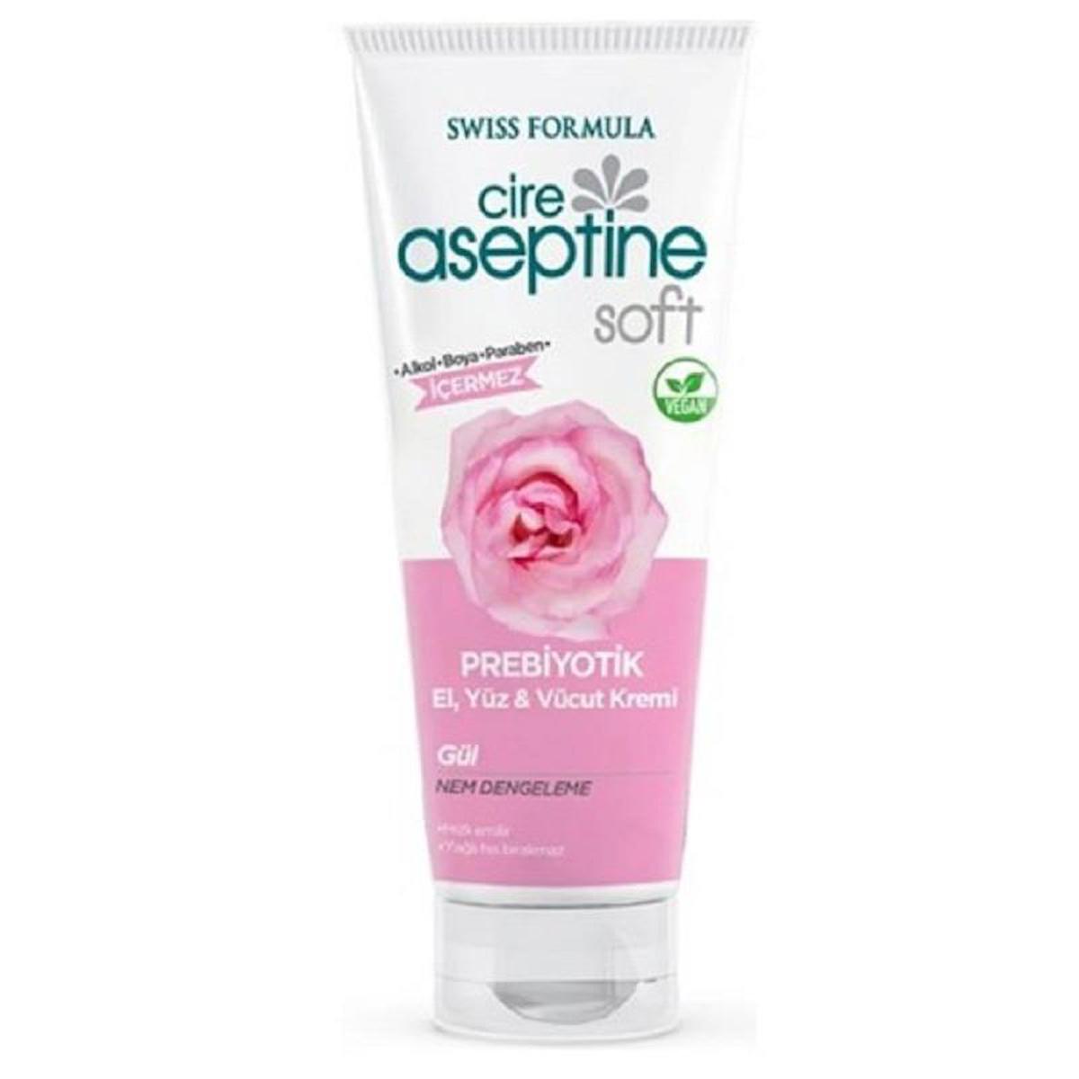 Cire Aseptine Soft Prebiyotik El Yüz Vücut Kremi Gül 75 ml