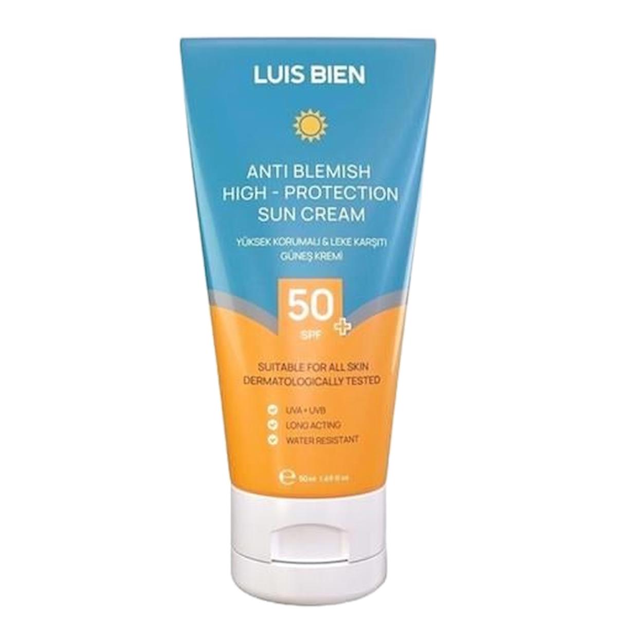 Luis Bien Leke Karşıtı SPF50+ Yüksek Korumalı Güneş Kremi 50 ml - Tüm Ciltler