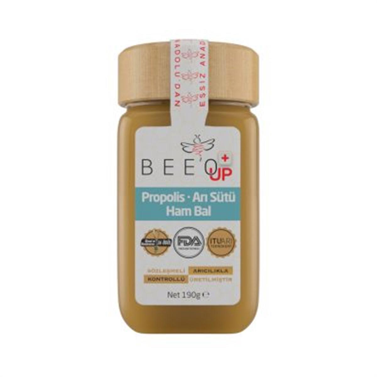 Bee'o Up Propolis+Ari Sütü+Ham Bal Yetiskin 190 Gr