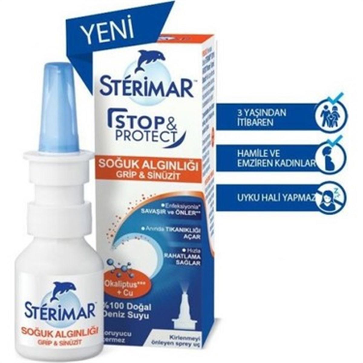 Sterimar Burun Spreyi Stop & Protect Soğuk Algınlığı 20 ml