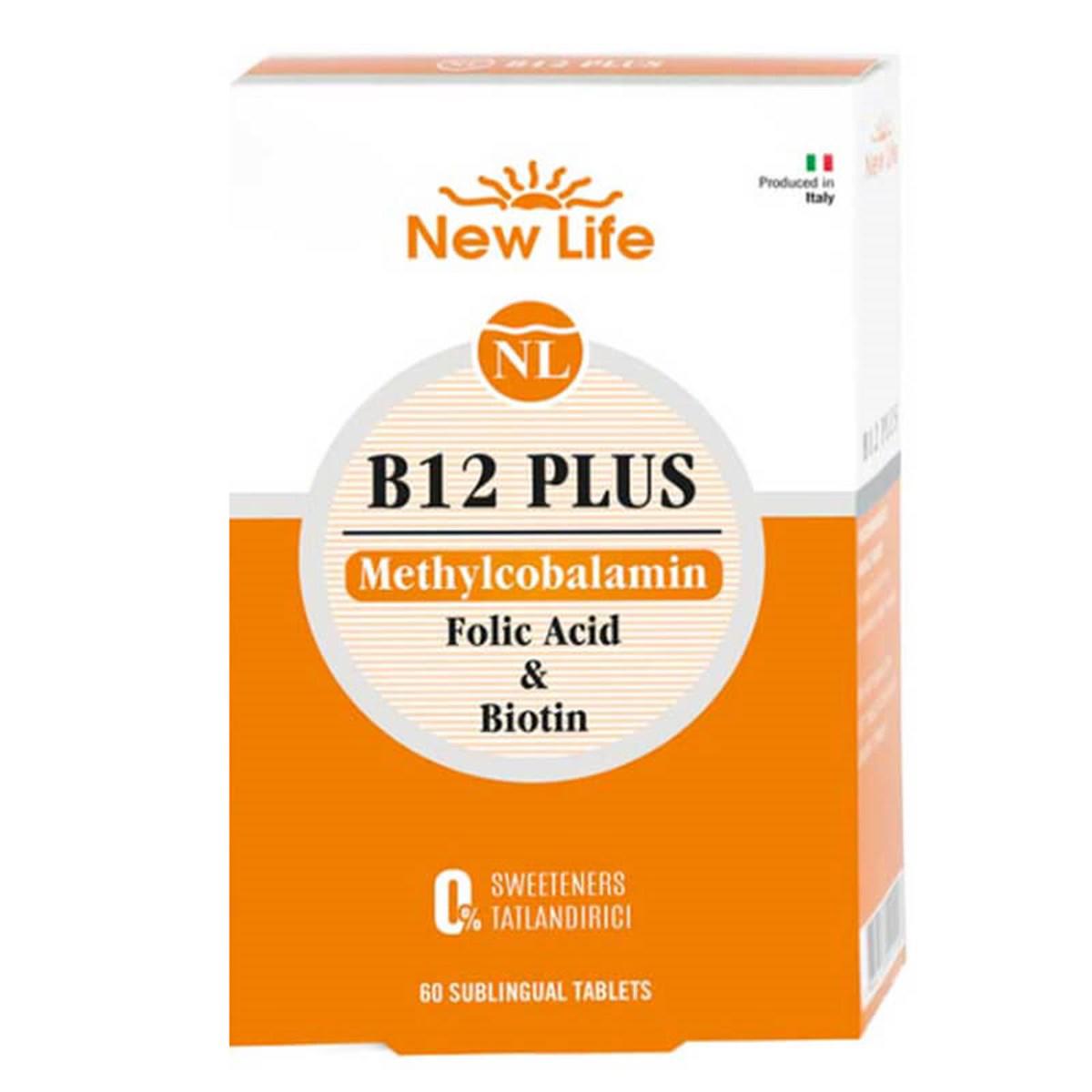 New Life B12 Plus Methylcobalamin 60 Tablet