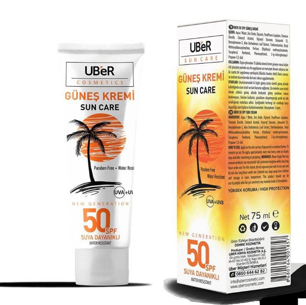 Uber Güneş Kremi SPF50 75 ml