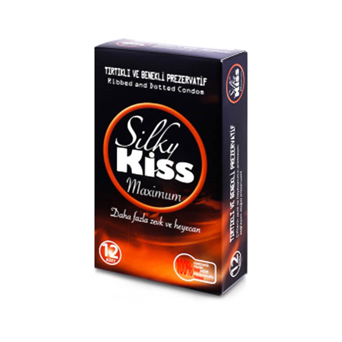 Silky Kiss Maximum Tırtıklı ve Benekli Prezervatif 12'li