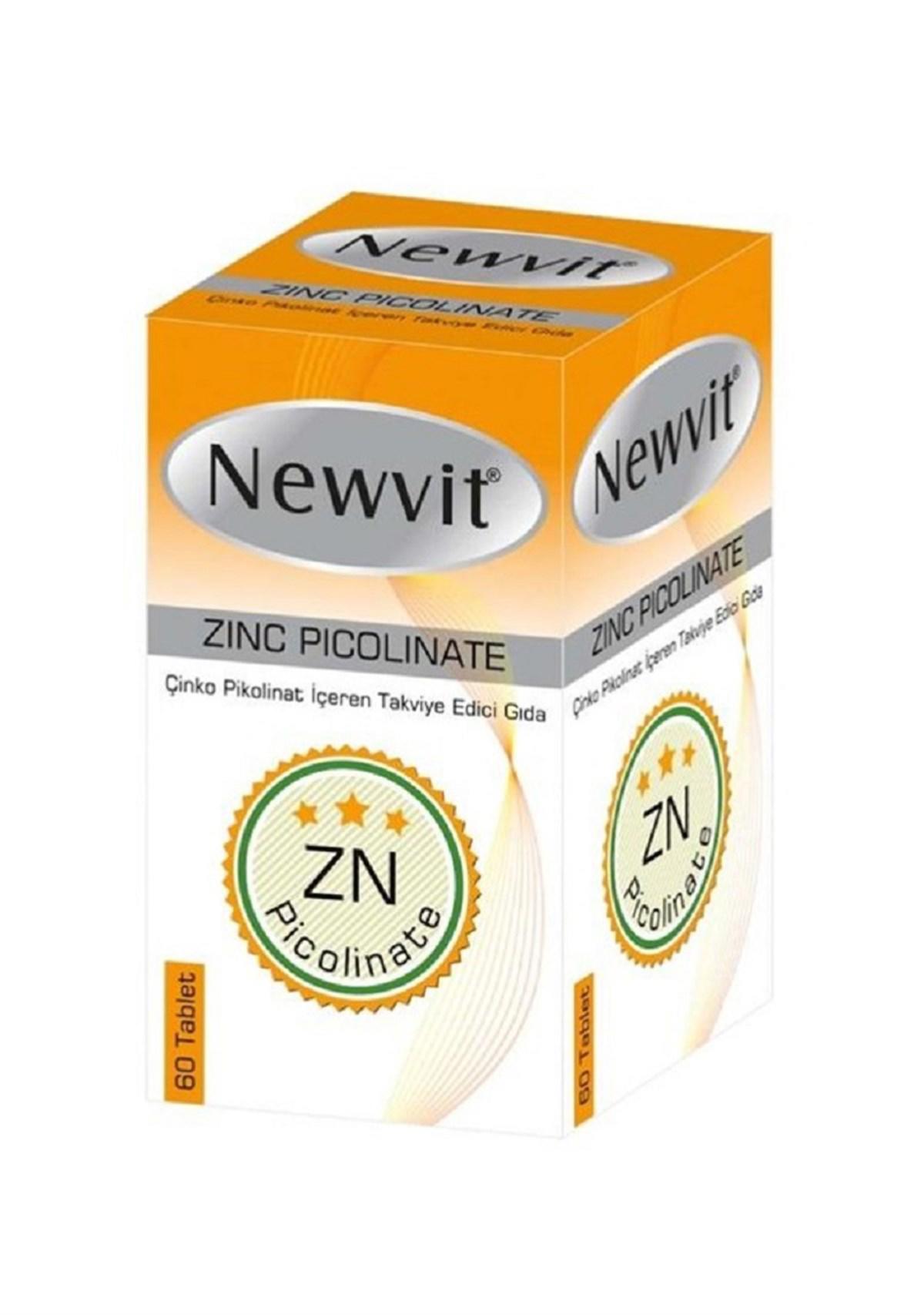 Newvit Çinko Picolinate İçeren Gıda Takviyesi 60 Tablet