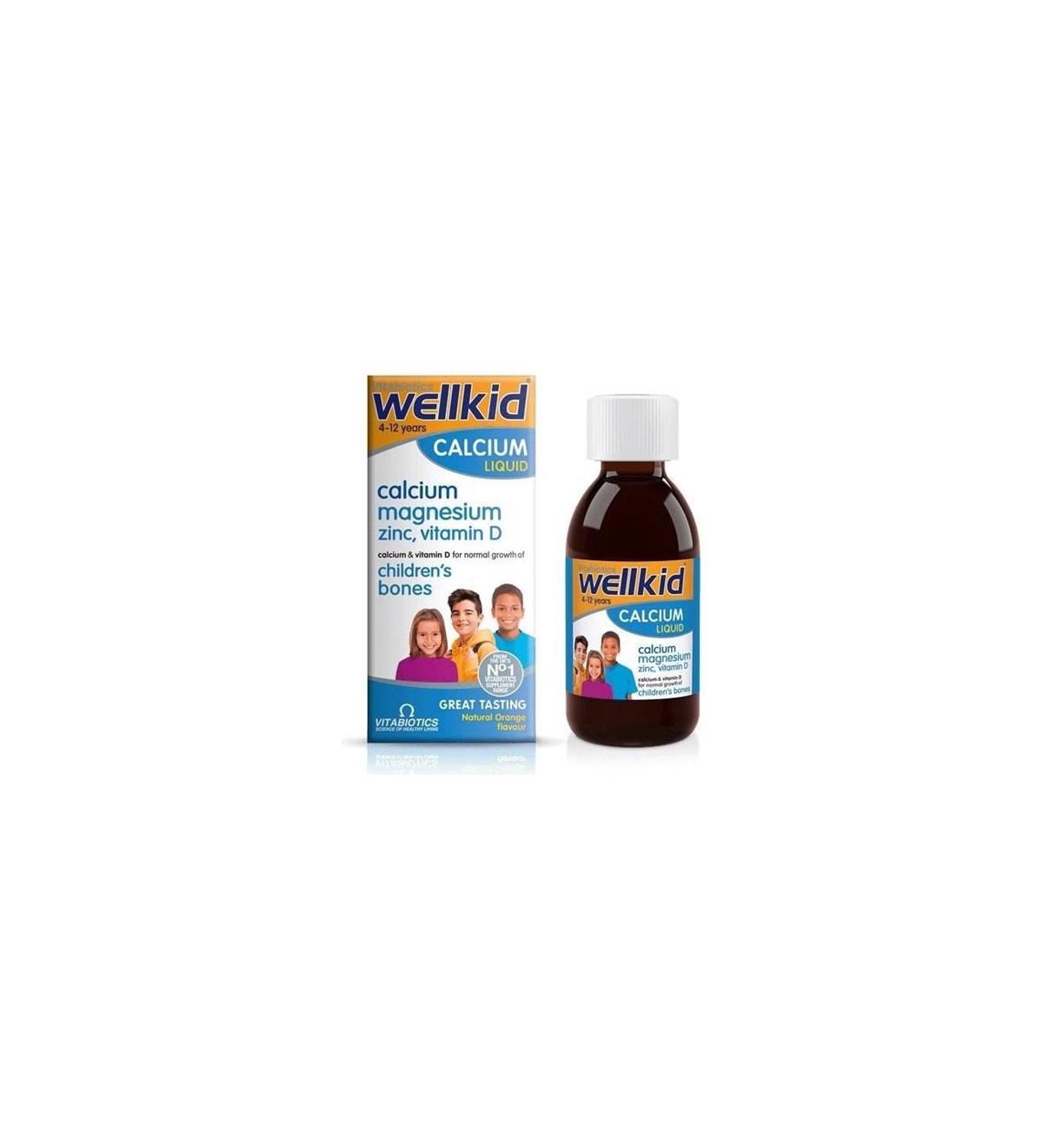 Wellkid Calcium Liquid Şurup 150 ml