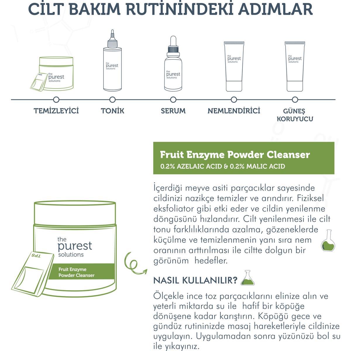 Fruit Enzyme Powder Cleanser 55 gr - Meyve Asitleri Içeren Toz Temizleyici