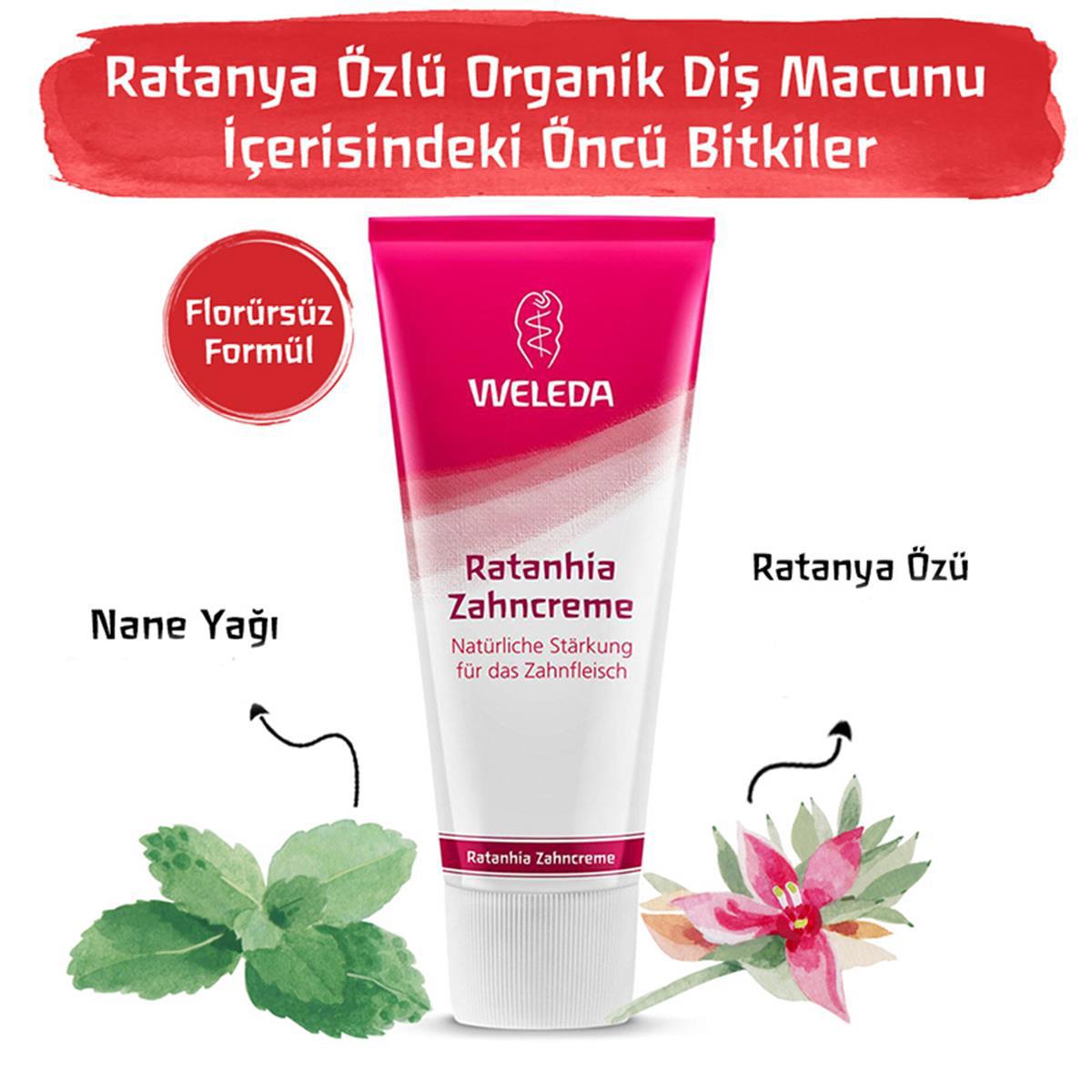 Weleda Ratanhia Özlü Doğal Diş Macunu 75 ml