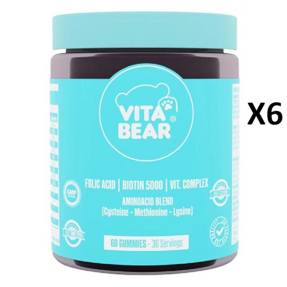 Vita Bear Strong Hair Gummy Vitamin 60'lı - 6 Adet