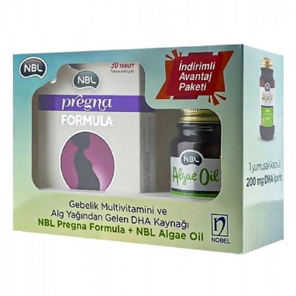 NBL Pregna Formula 30 Tablet + Algae Oil 30 Kapsül