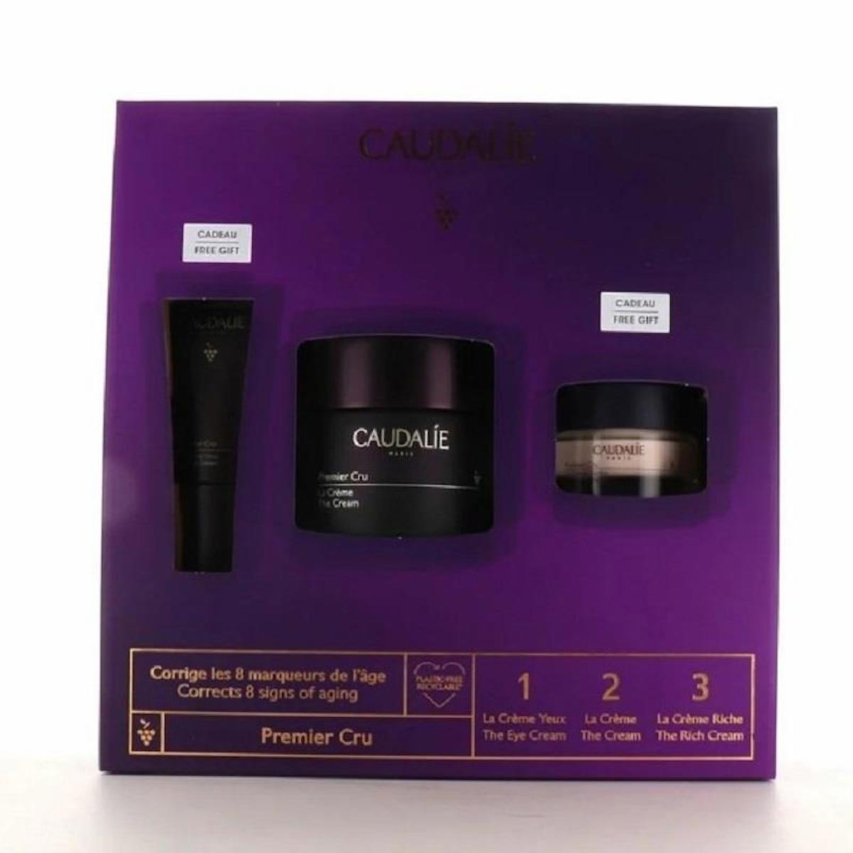 Caudalie Premier Cru Anti Aging Set 2022 - Göz Çevresi Krem 5 ml + Serum 10 ml + Bakım Kremi 15 ml