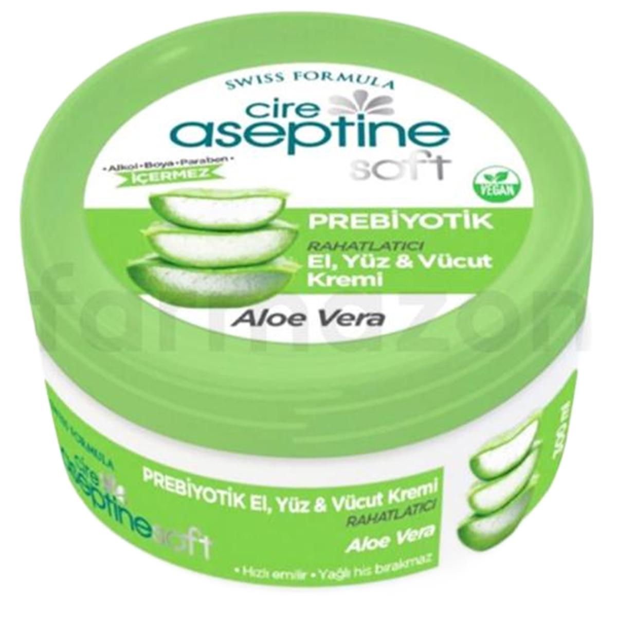 Cire Aseptine Soft Prebiyotik Aloevera El Yüz ve Vücut Kremi 300 ml