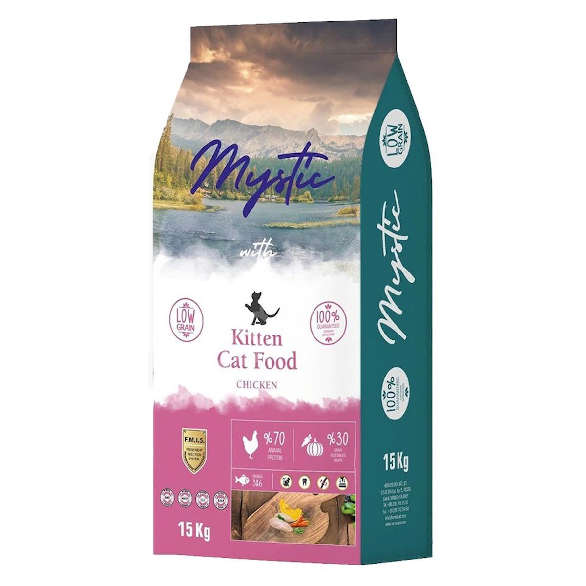 Mystic Az Tahıllı Yavru Kedi Maması Tavuklu 15kg