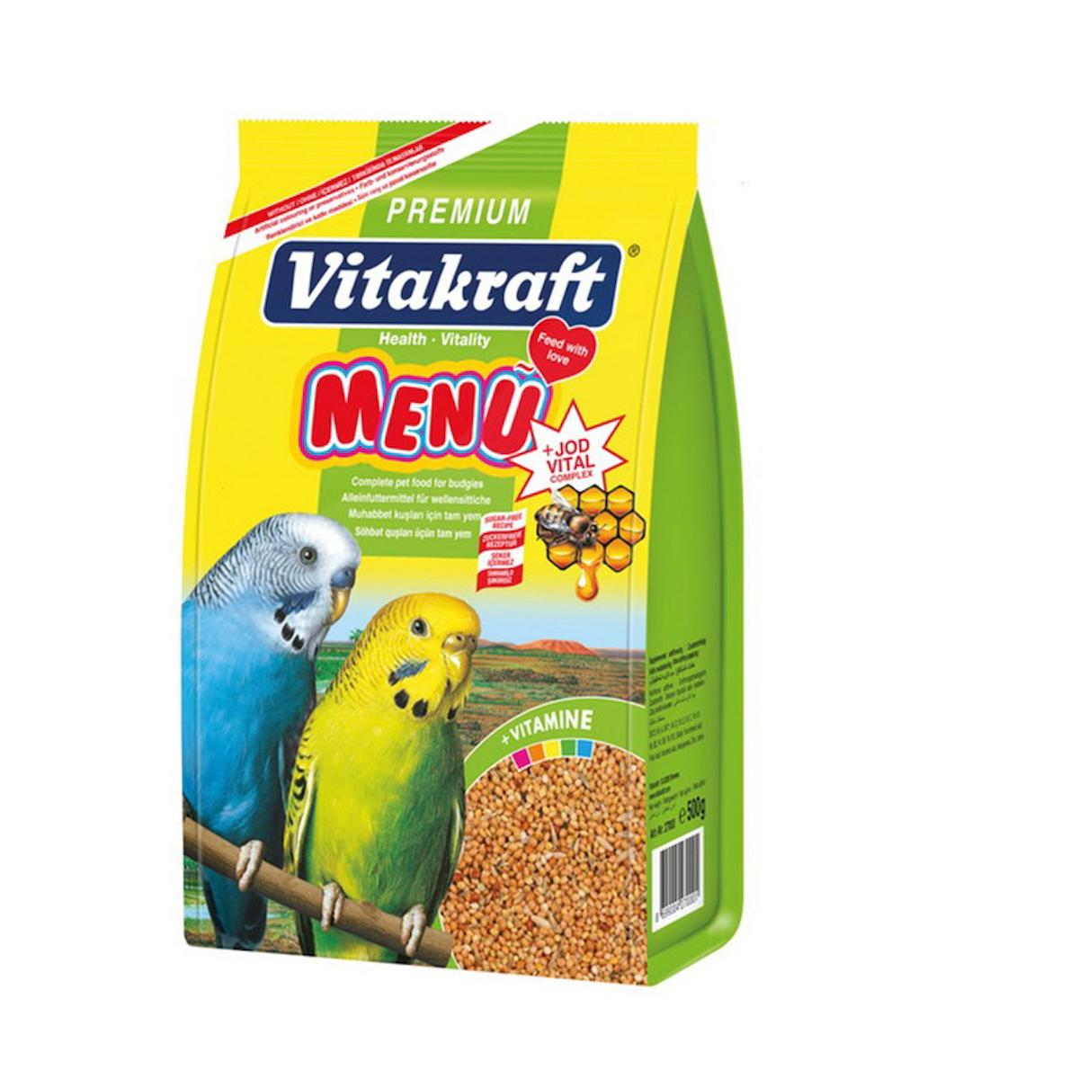 VITAKRAFT 500GR MUHABBET MENU PREMIUM+JOD VITAL