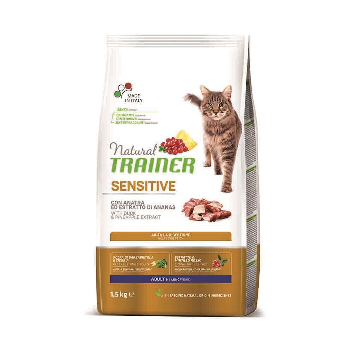 Natural Traıner Cat Sensıtıve Duck 1,5 Kg