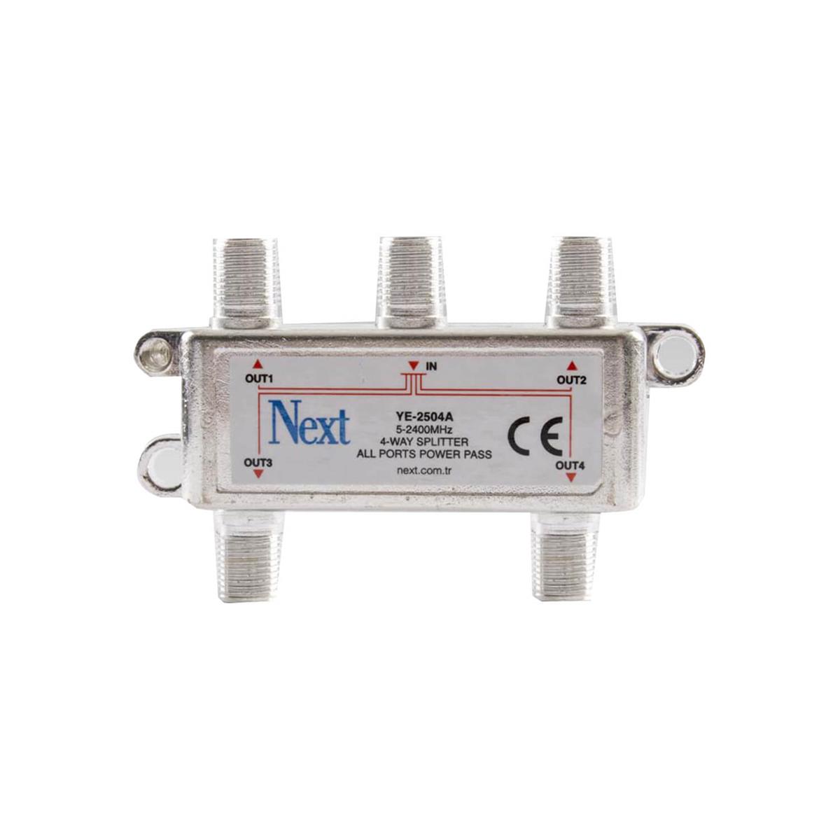 Next YE-2504A Splitter 4 Çıkışlı Uydu Bölücü