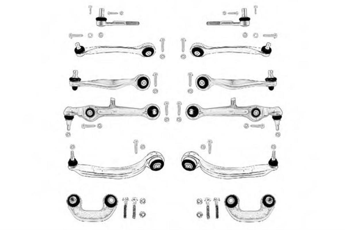 ÖN DÜZEN KİTİ 12 PARÇA PASSAT - A6 2000-2005 (İNCE KAFA) AYD-07079