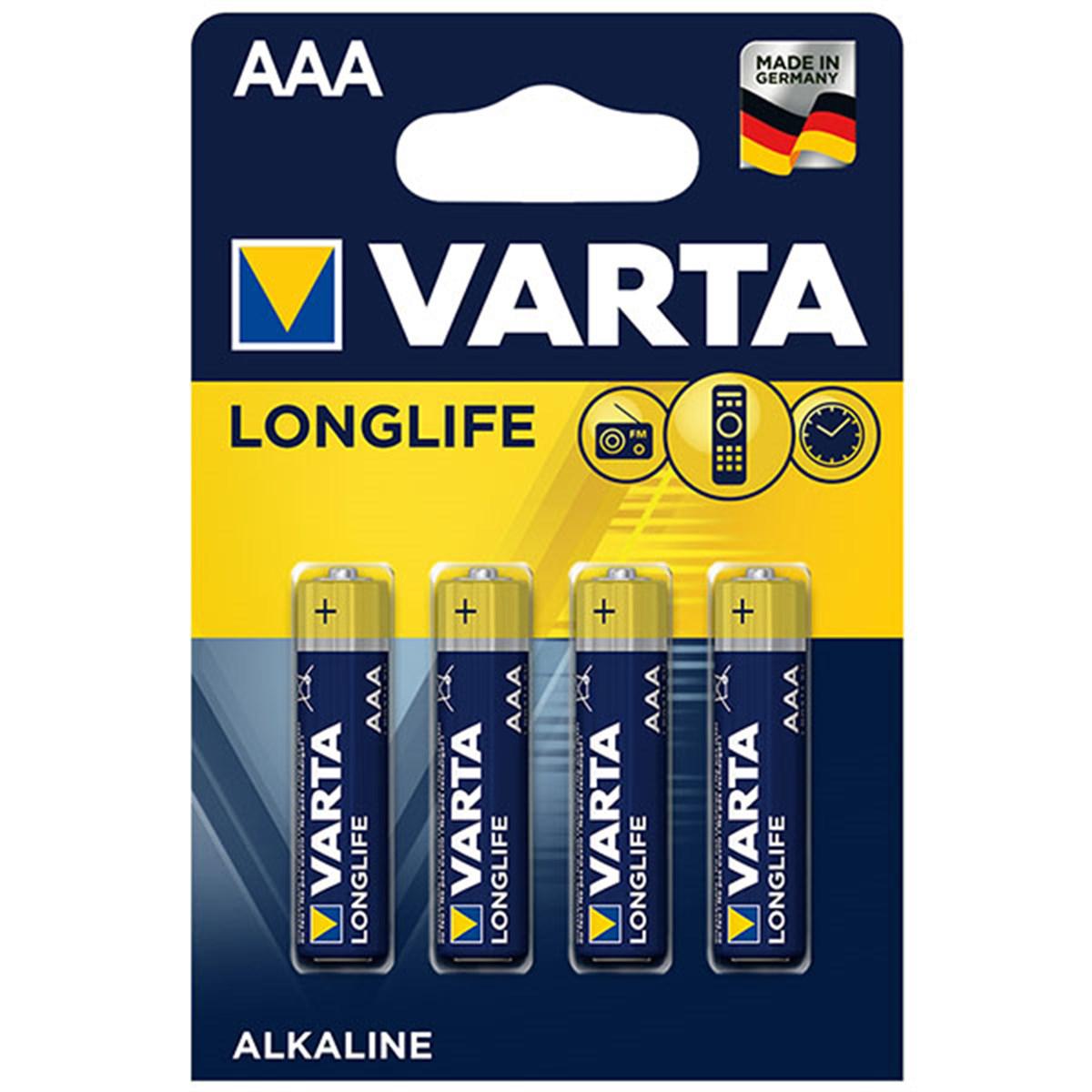 VARTA LONGLIFE POWER ALKALİN AAA İNCE KALEM PİL 4LÜ PAKET FİYAT