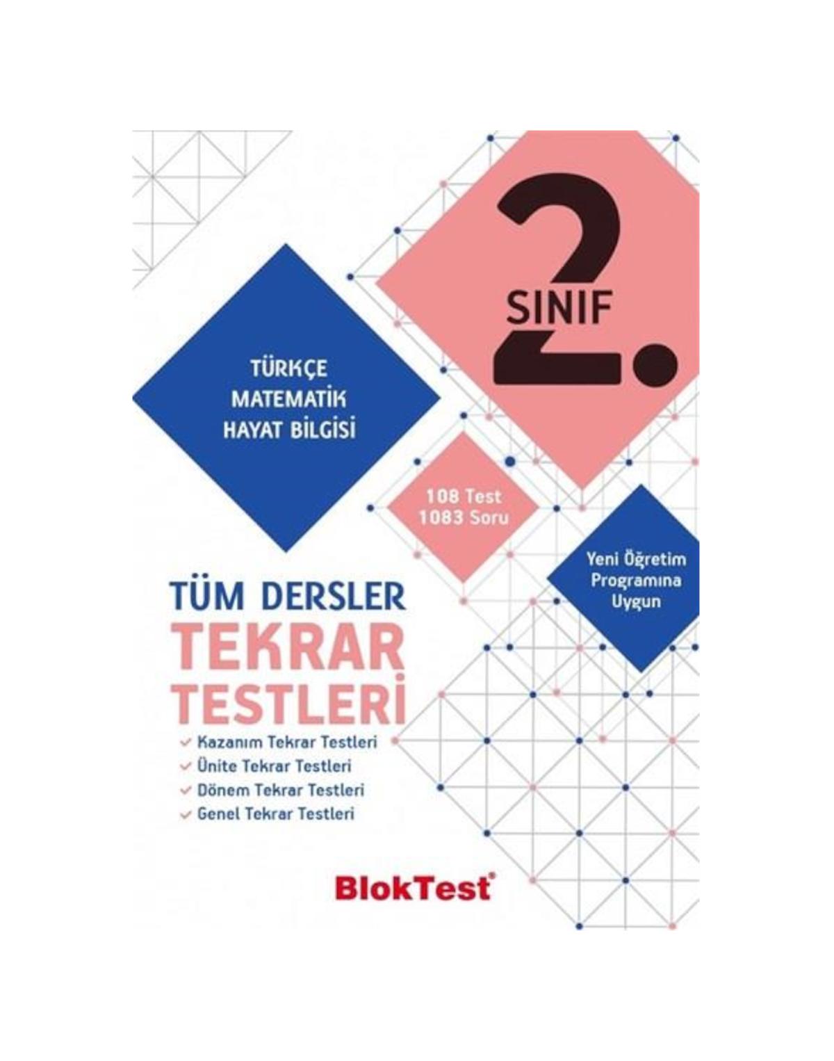 2.Sınıf Bloktest Tüm Dersler Tekrar Testleri