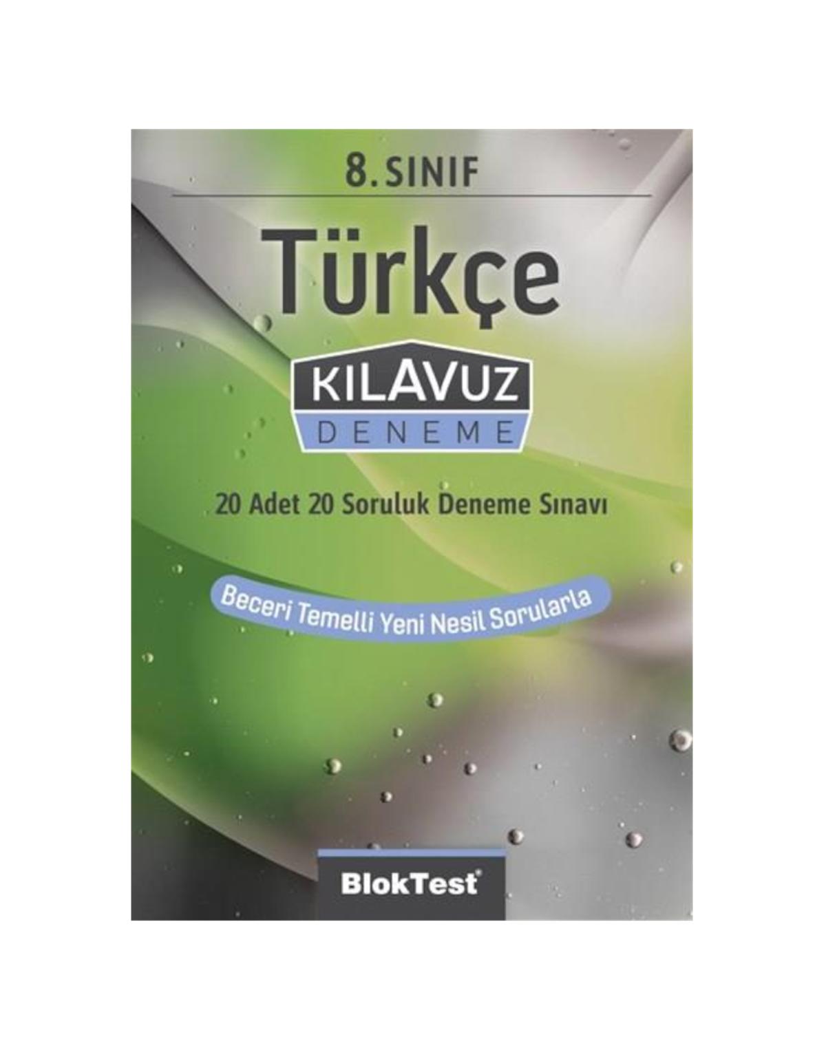 8.Sınıf Bloktest Türkçe Kılavuz Deneme