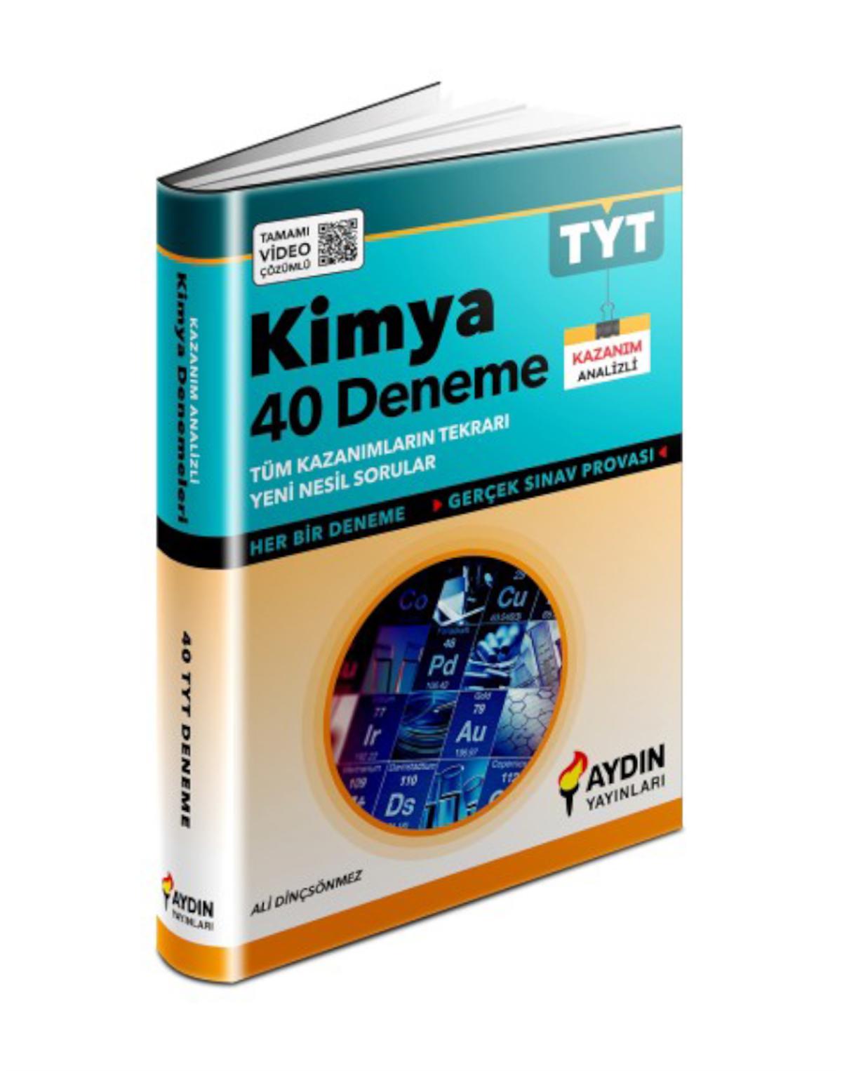 Aydın Yayınları TYT Kimya 40 Deneme