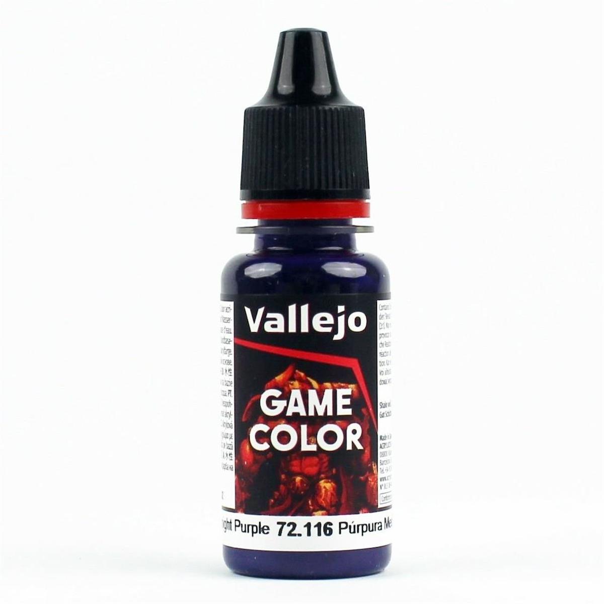 Vallejo 72653 18 ml. Midnight Purple, Game Color Serisi Model Boyası