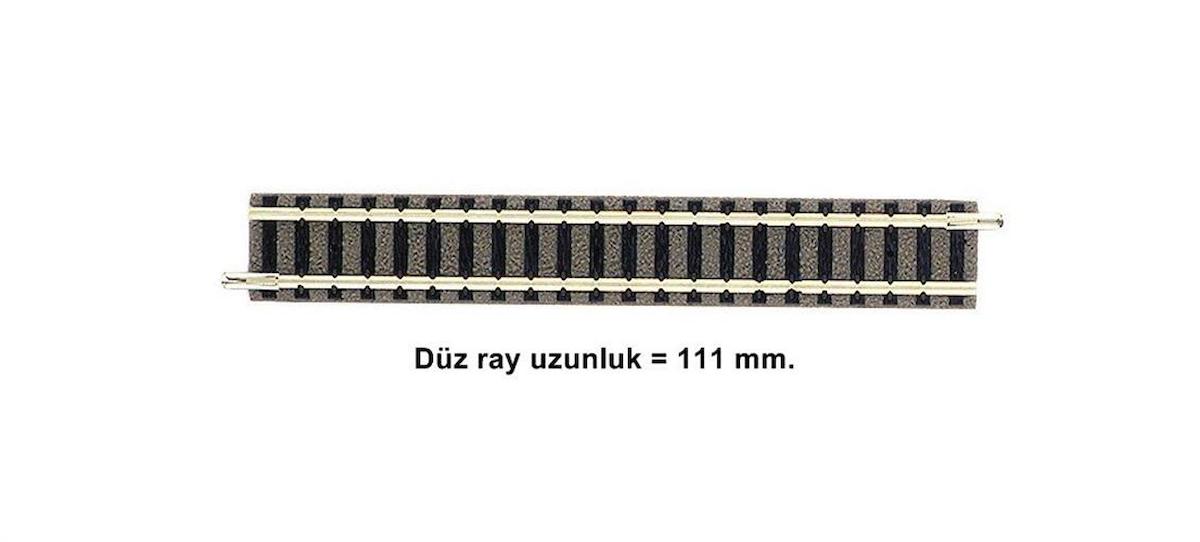 9101 1/160 N SCALE  Straight track, length 111 mm.