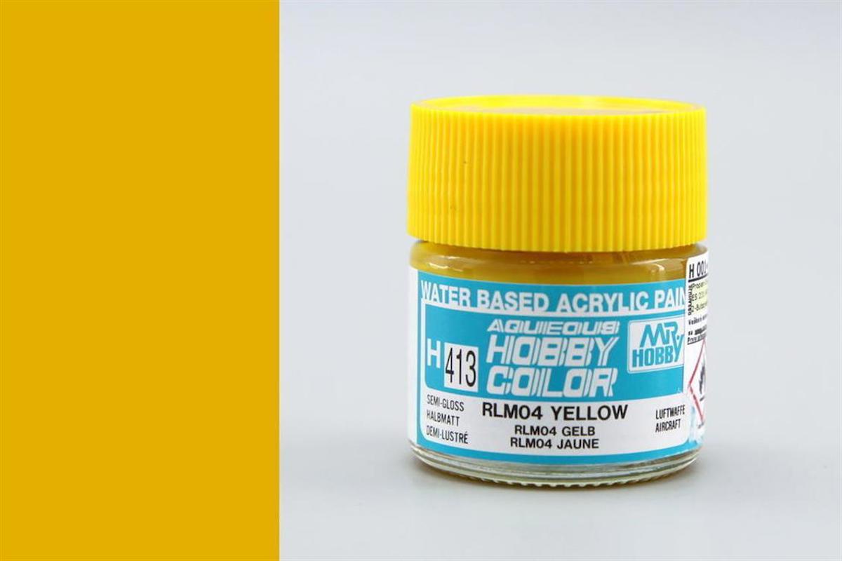 Gunze H413 10 ml. RLM04 Yellow, Aqueous Serisi Maket Boyası