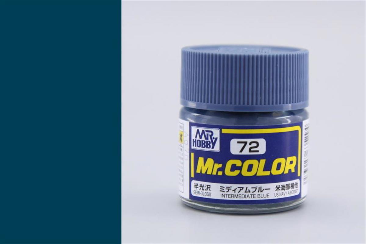 Gunze C072 10 ml. Intermediate Blue, Mr.Color Serisi Maket Boyası