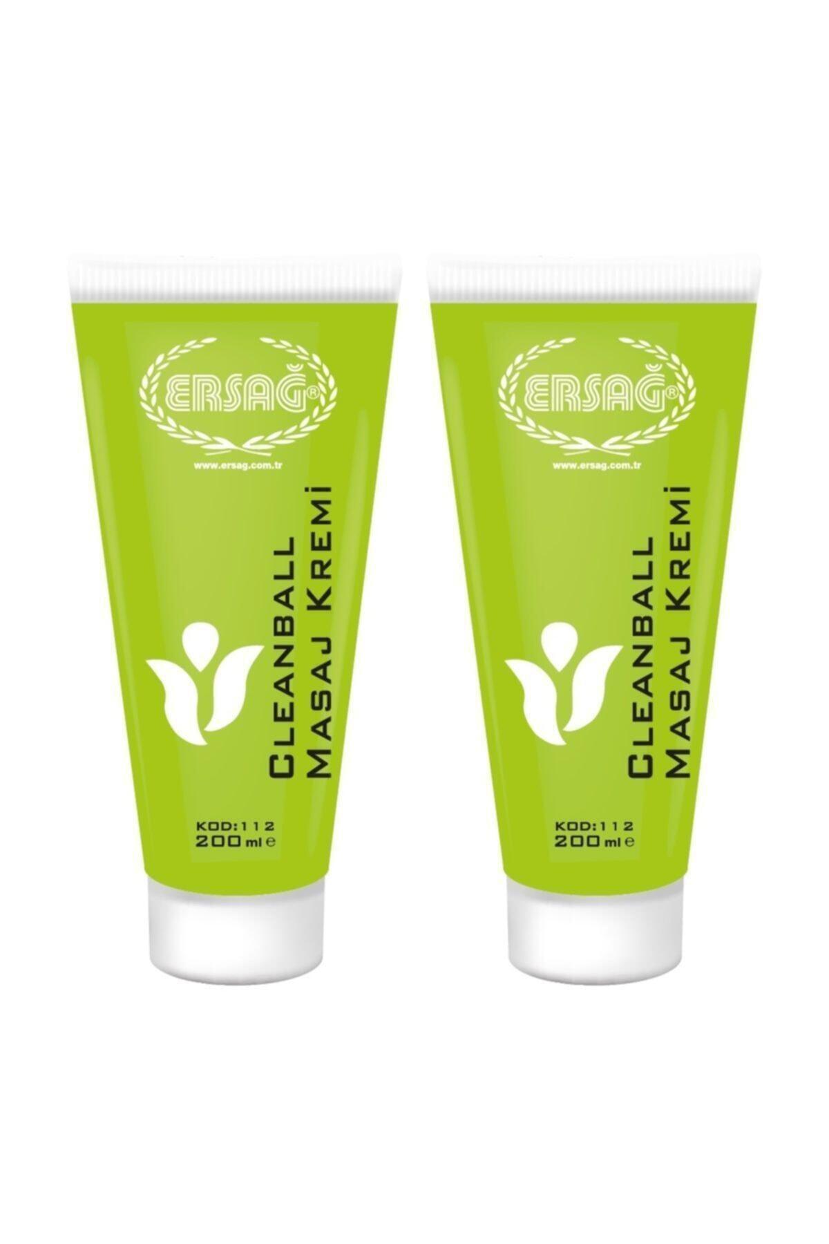 Resim Ersağ Cleanball Masaj Kremi 2adet 200 Ml 