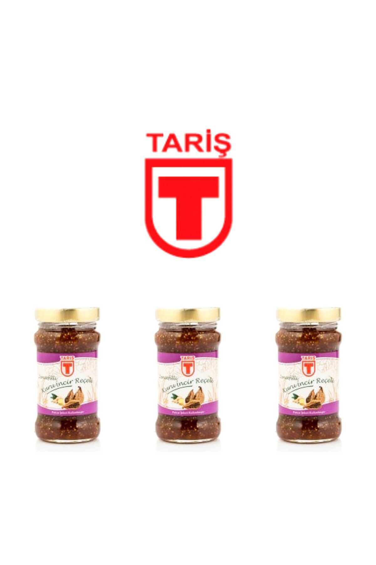 TARİŞ ZENCEFİLLİ KURU İNCİR REÇELİ 3X380 GRAM