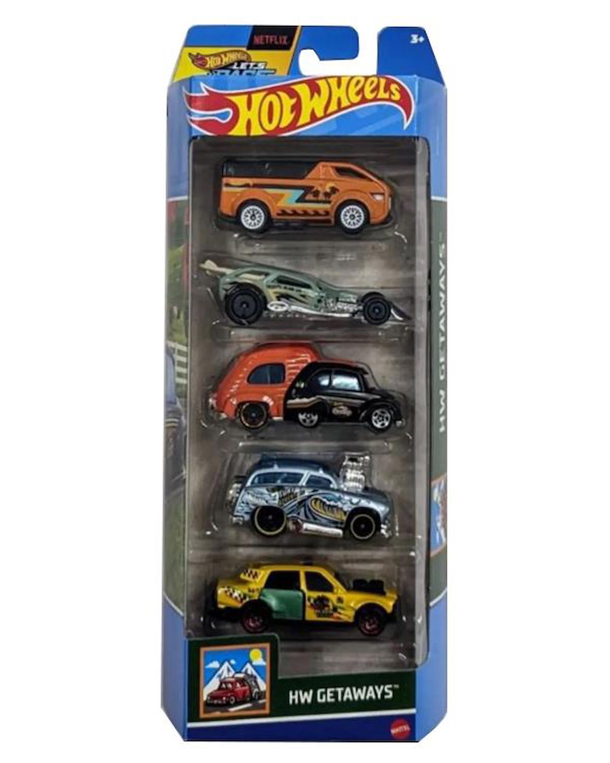 Hot Wheels Beşli Araba Seti HW Getaways HTV46