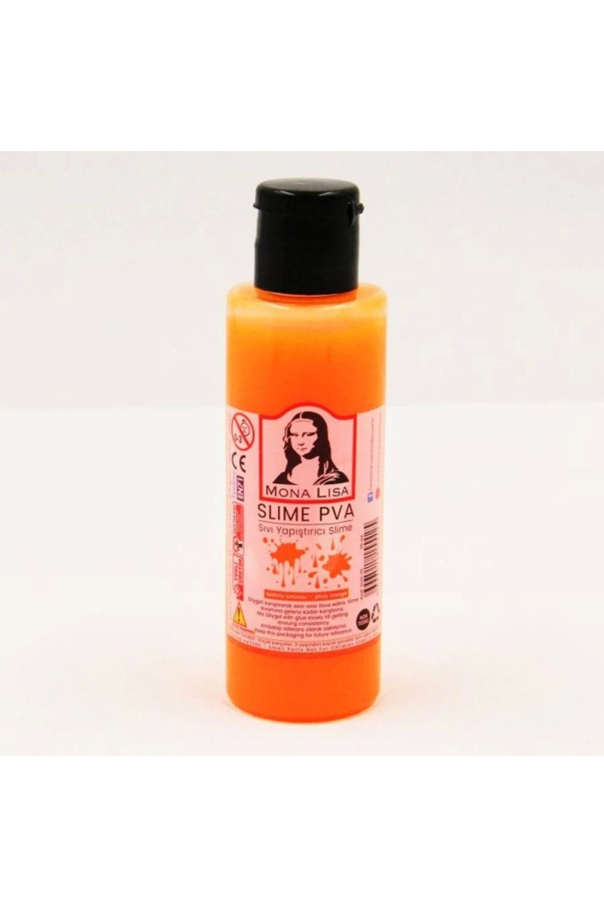 Mona Lisa Sıvı Yapıştırıcı Slime 70 Ml Fosforlu Turuncu Sl01-15 - 12'li Paket