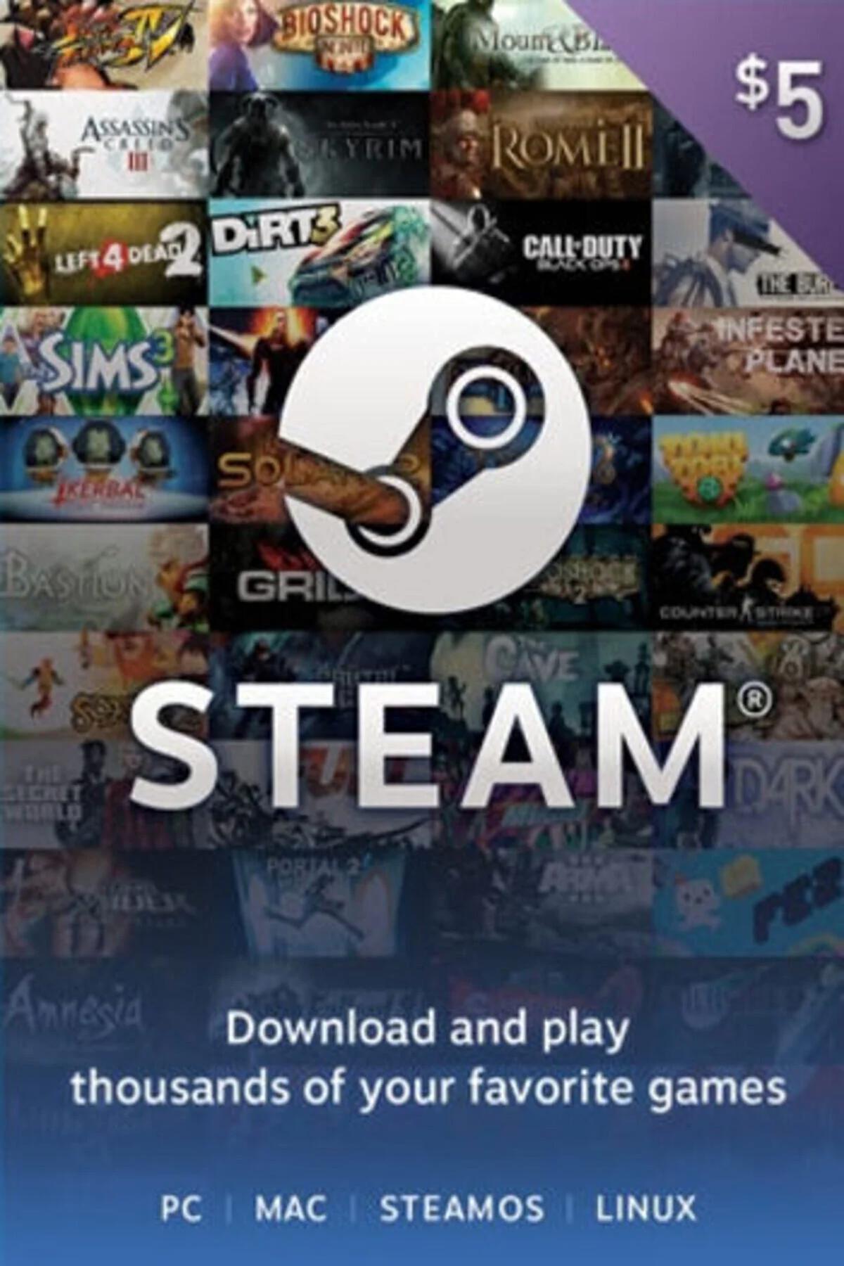 Steam 5 usd