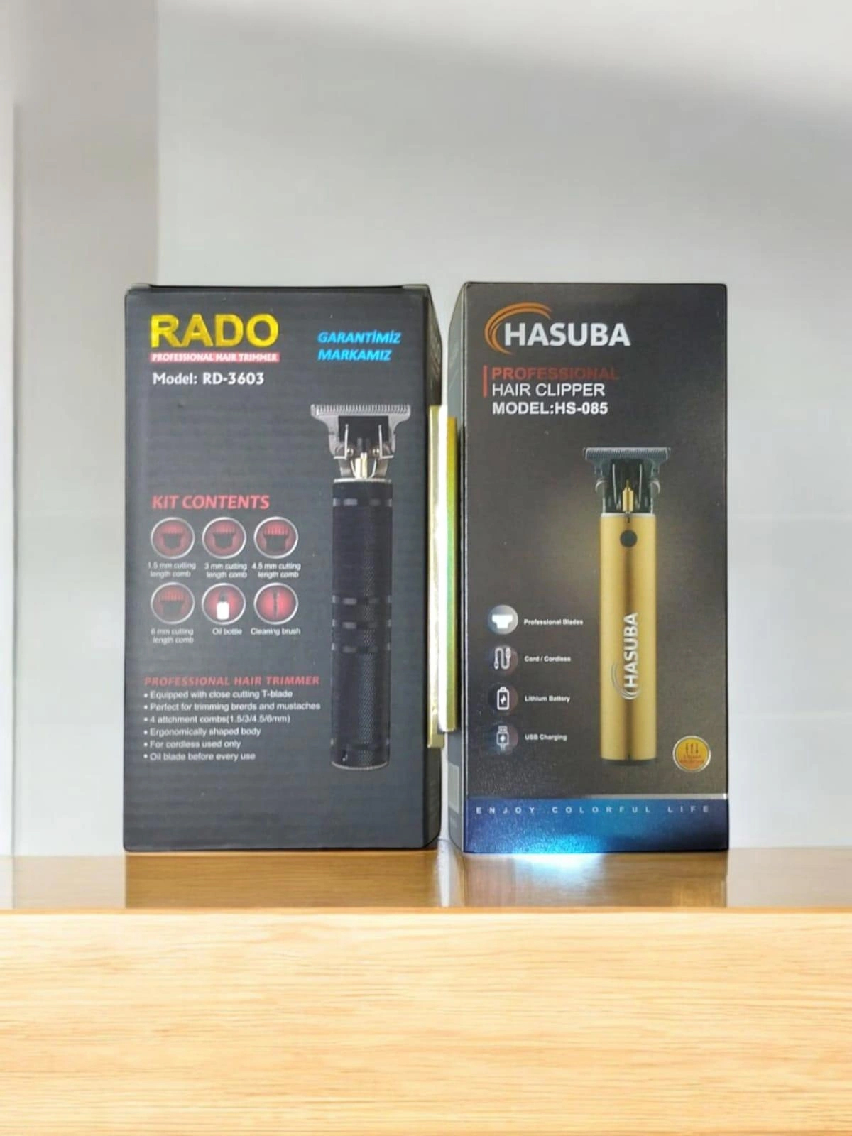 Rado RD-3603 Hasuba HS-085 cheap marketıng Saç Sakal Tıraş Makinesi 2li Set