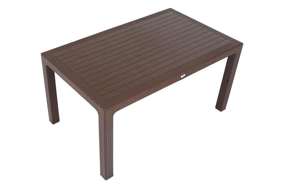 Mandella 90x150 Elit Rattan Masa KAHVERENGİ