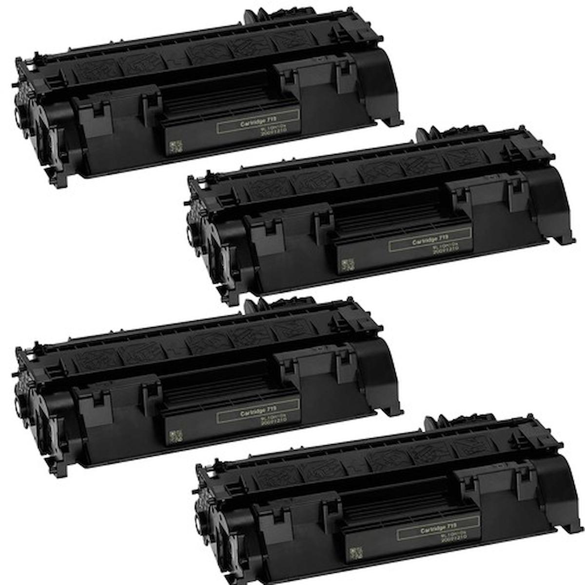 Tag Toner Canon i sensys MF6140dn (crg 719) Toner 4 lü Ekonomik Paket Muadil Yazıcı Kartuş