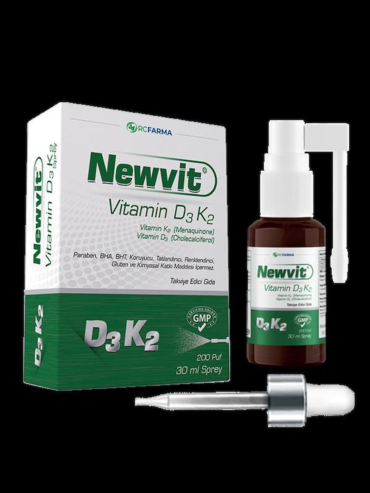 Newvit Vitamin D3K2 Sprey