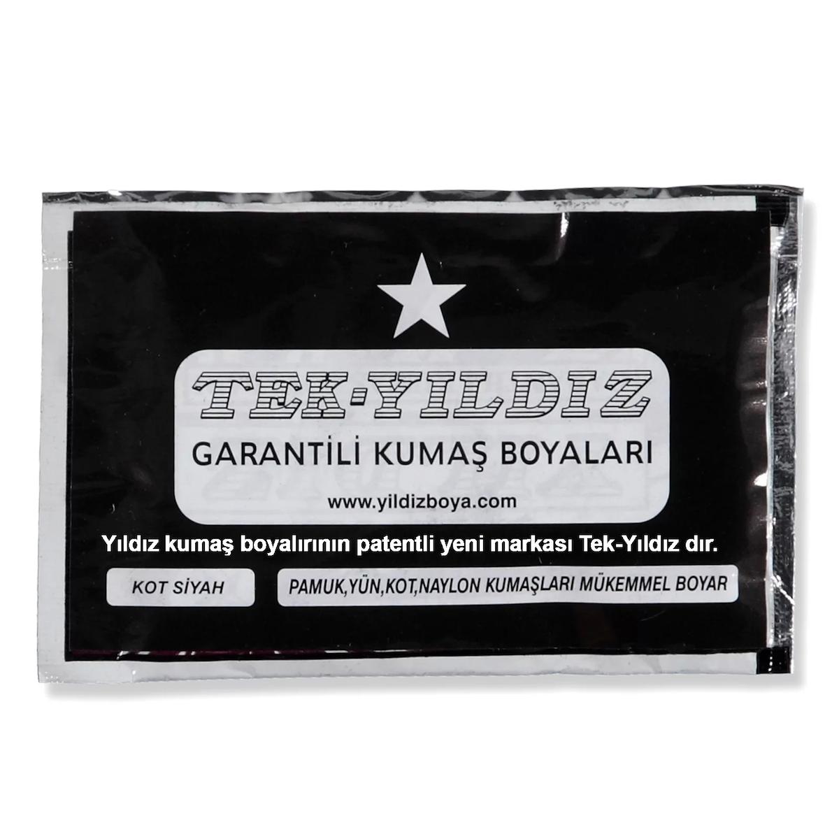 Yıldız Siyah Toz Kumaş Boyası 12 gr