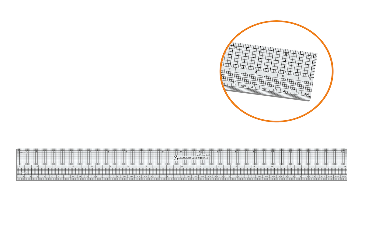 MİLİMETRİK BÖLMELİ CETVEL 5 Cm x 45 Cm (TCSEF45)