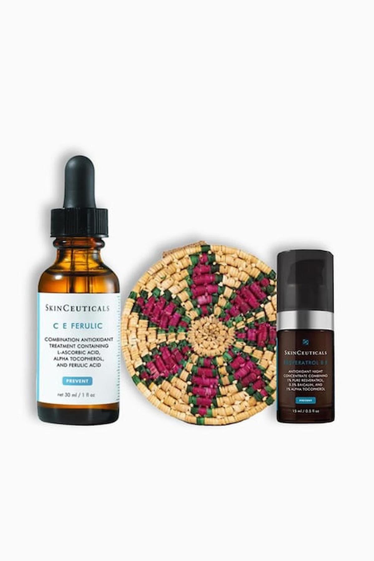 C E Ferulic 30 Ml + Skinceuticals Resveratrol B E 15 ML + Çanta