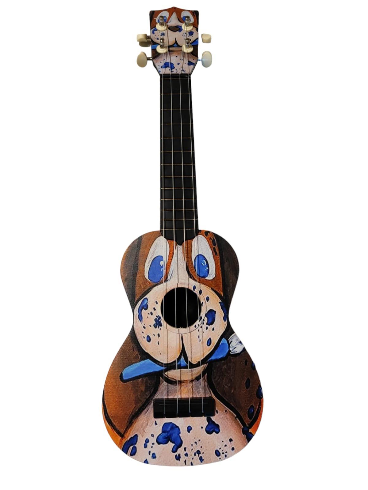 Hawiian XU21DOG Soprano Ukulele Köpek Desen Kapak