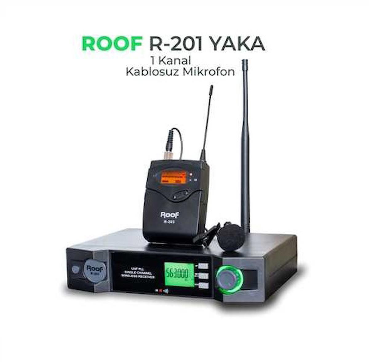 ROOF R-201 UHF TELSİZ YAKA MİKROFON