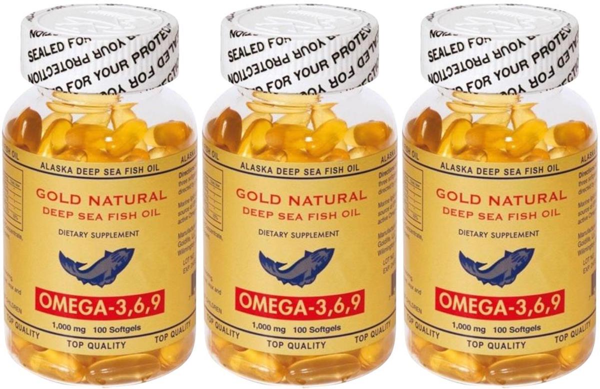 Gold Natural Balık Yağı Omega 3-6-9 1000 Mg 3x100 Softgel