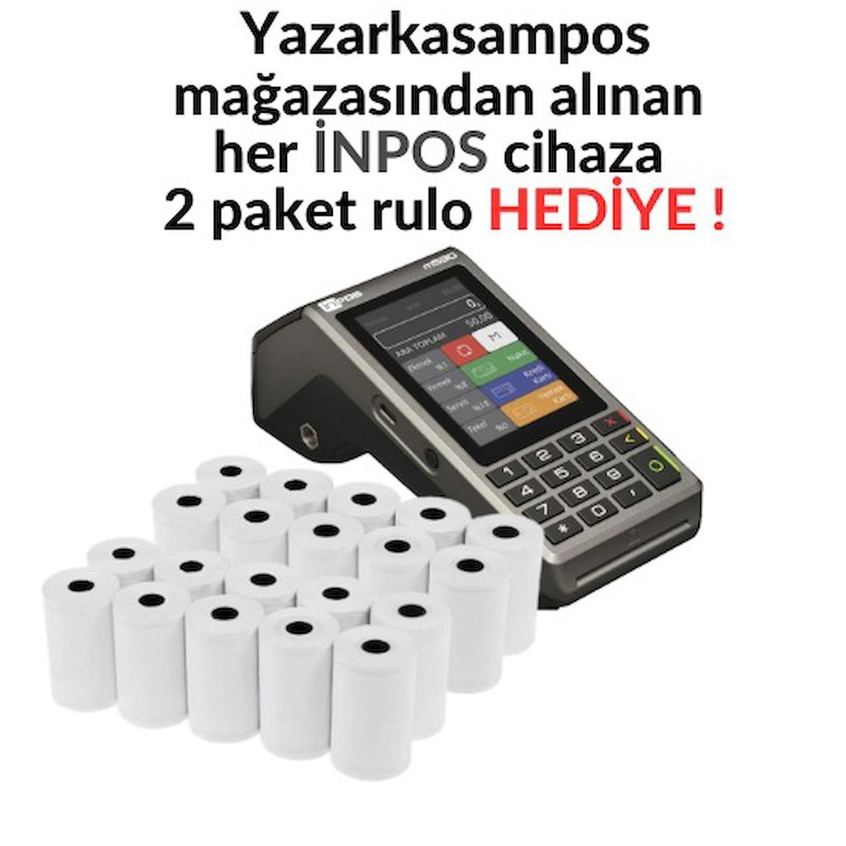 İNPOS M530 YAZARKASAPOS TEMASSIZ ÖZELLİKLİ+2 PAKET POS RULOSU HEDİYE