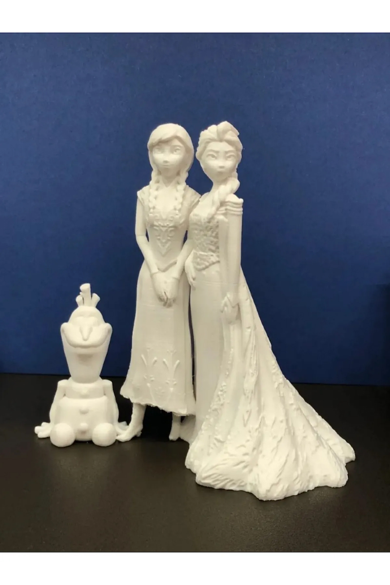 Anna & Elsa & Olaf Karlar Ülkesi Figür / Büst / Biblo 15 Cm